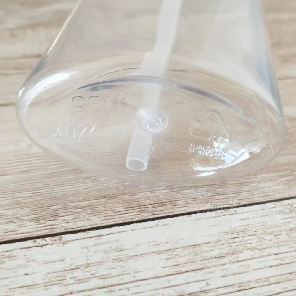 8oz Pump Dispensers 3 Pack Clear Plastic Bottles, White Cap/Pump, Lotion Soap